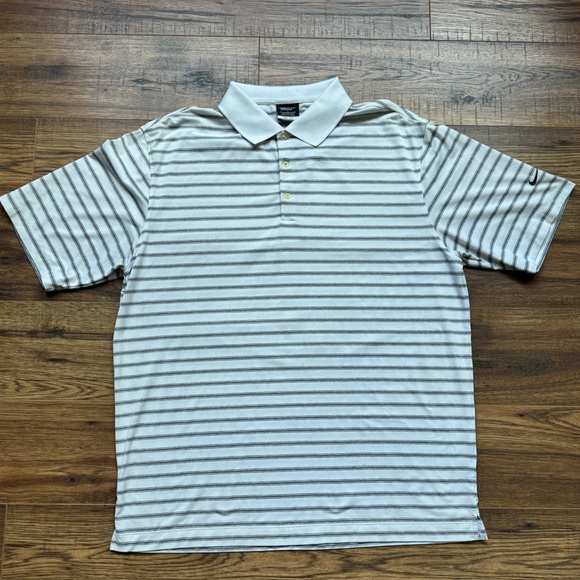 Nike Golf White and Gray L Polo - Picture 2 of 6